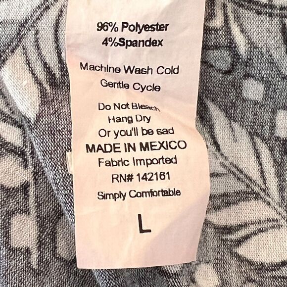 LuLaRoe Feather Print Sheath Dress Women's Large - Picture 6 of 8